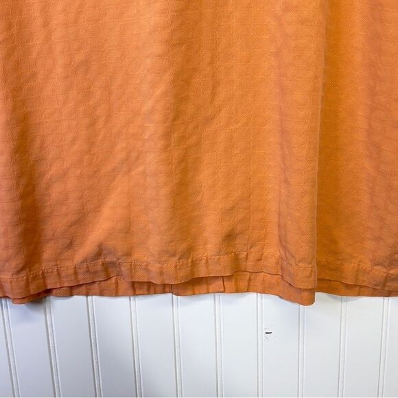 XXL 100% FINE WASHABLE SILK 🍑 color button up shirt - Picture 12 of 15